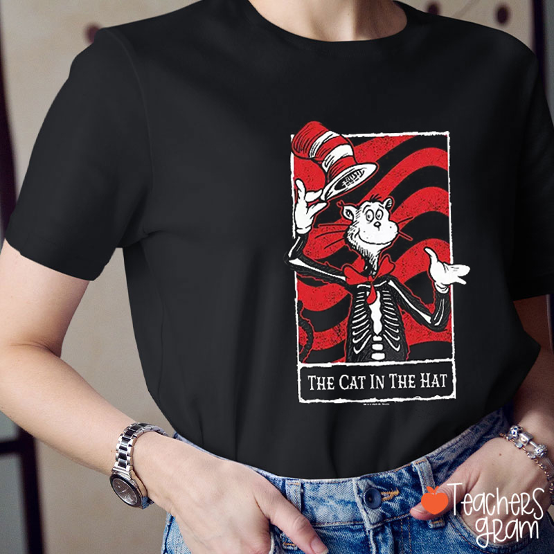 The Cat In The Hat Halloween Teacher T-Shirt