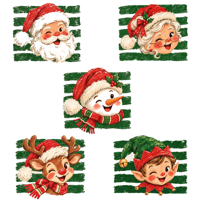 Personalized Santa And Friends Matching Christmas Teacher T-Shirt