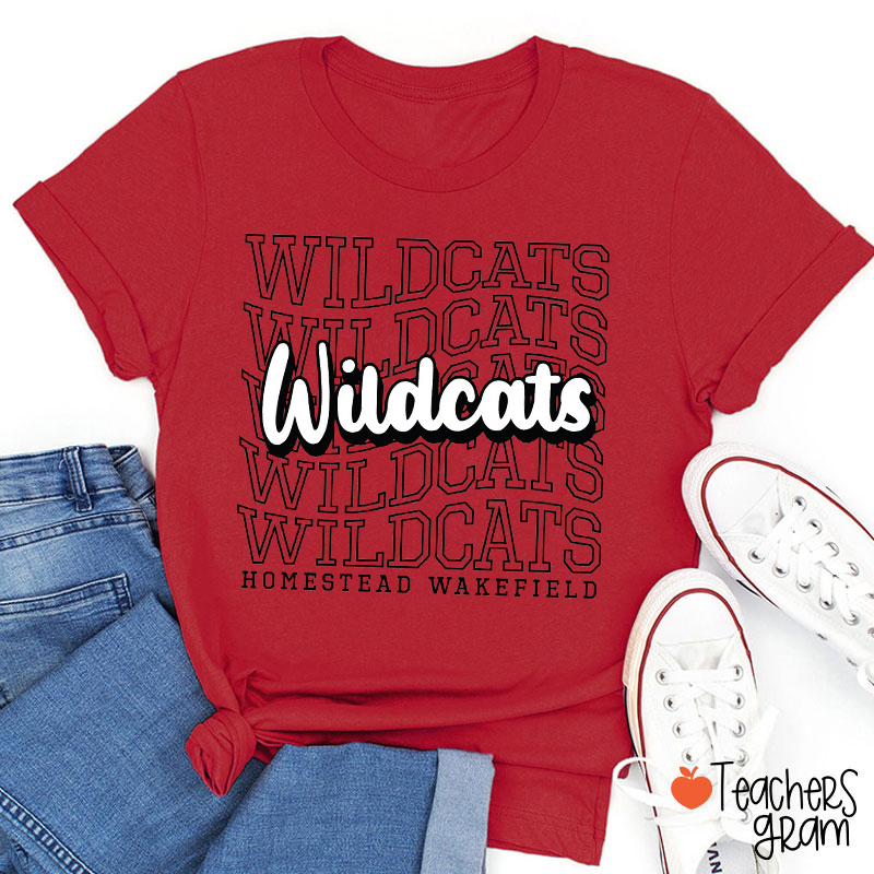 Personalized Mascot And City Favorite Team Teacher T-Shirt