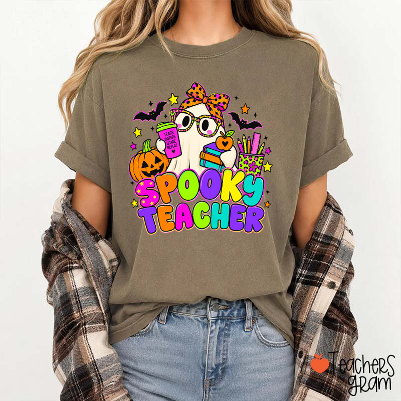Perppy Ghost Spooky Teacher T-Shirt
