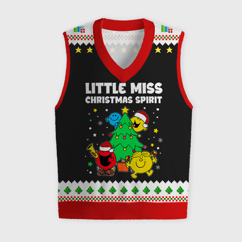 Cute Miss Christmas Spirit Teacher Ugly Christmas Vest
