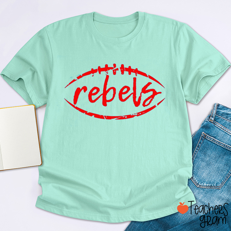 Personalized Mascot And Sport School Spirit Teacher T-Shirt