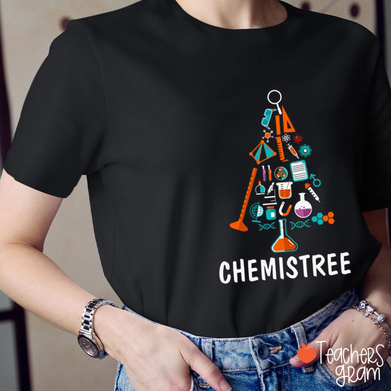 Cute Science Icons Chemistree Teacher T-Shirt