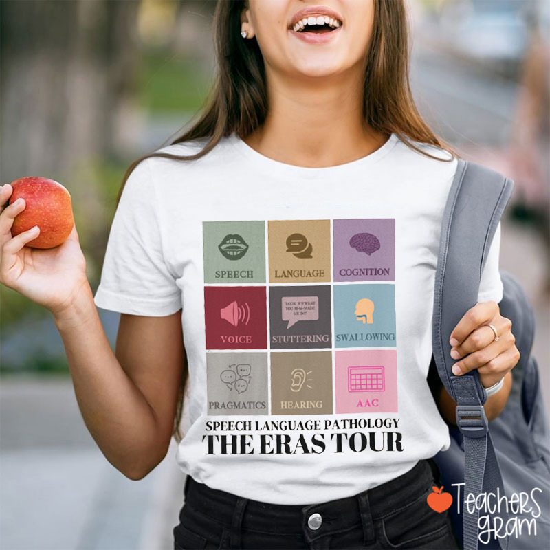 Speech Language Pathology The Eras Tour Teacher T-Shirt