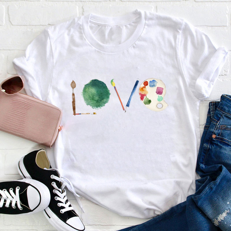 Painting Love Art Teacher T-Shirt