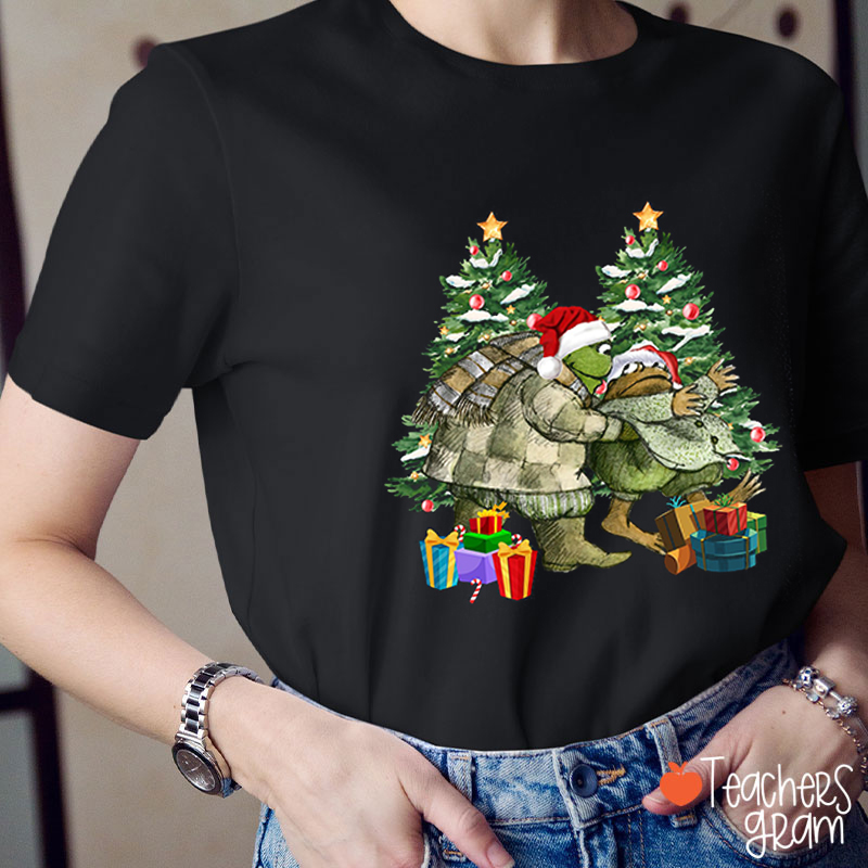 Steal The Christmas Tree And The Frog Teacher T-Shirt