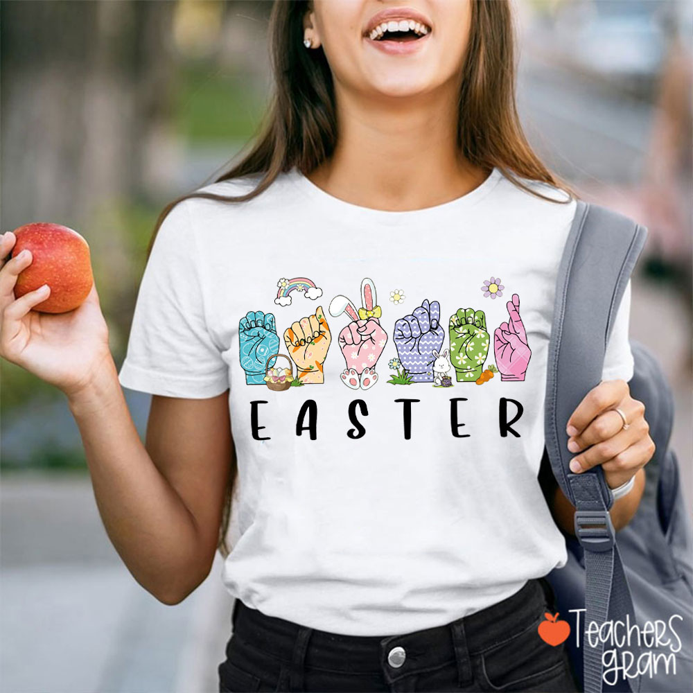 Easter Sign Language Teacher T-Shirt