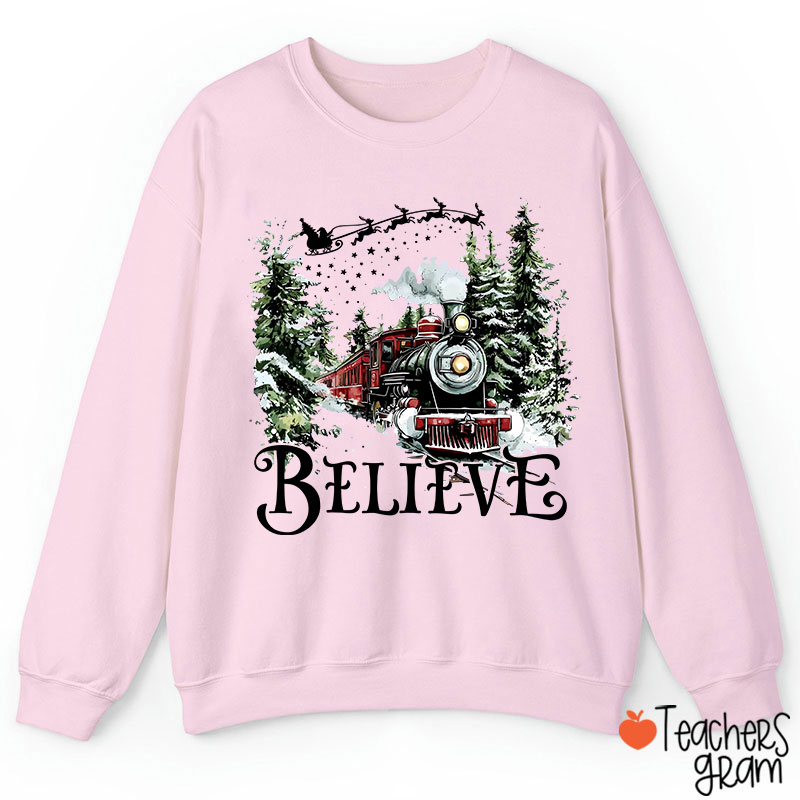 Believe Polar Express Teacher Sweatshirt