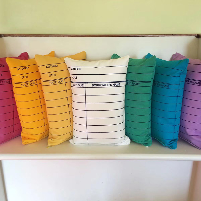 Library Card Teacher Cushion