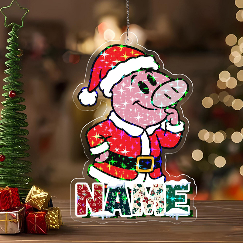 Personalized Name Book Characters Teacher Ceramic Christmas Ornament