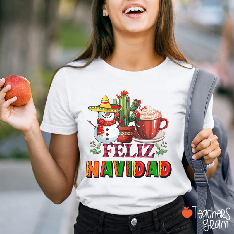 Feliz Navidad Spanish Teacher T-Shirt