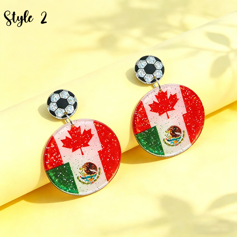 Soccer Lover Teacher Acrylic Earrings