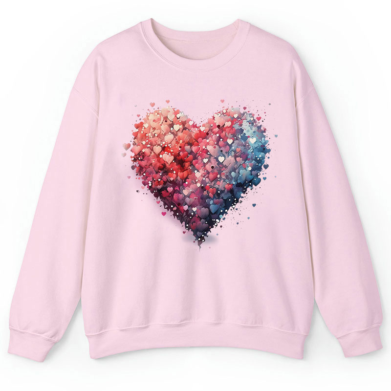 Bubble Heart Teacher Sweatshirt