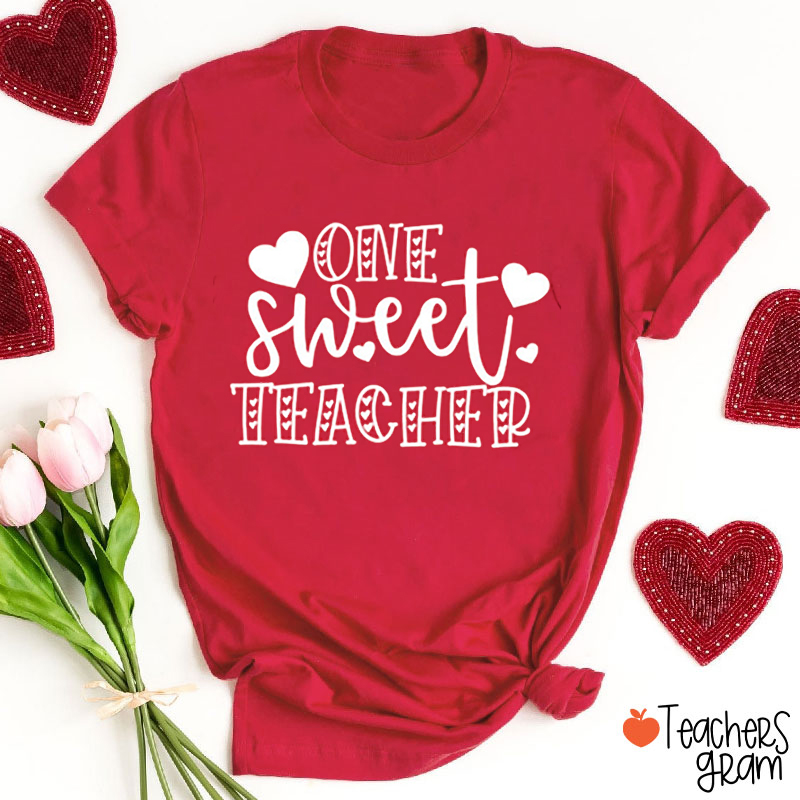 Personalized Position Or Subject One Sweet Teacher Valentine Teacher