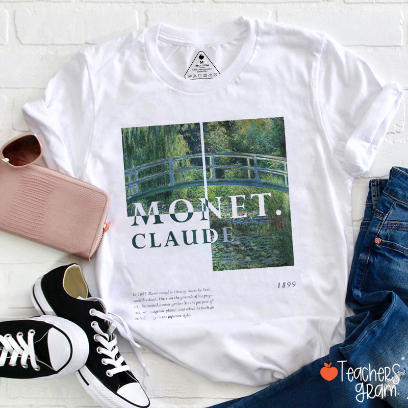 Monet Claude Teacher T-Shirt