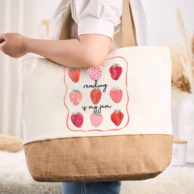 Personalized Grade You Are My Jam Teacher Canvas Tote Bag