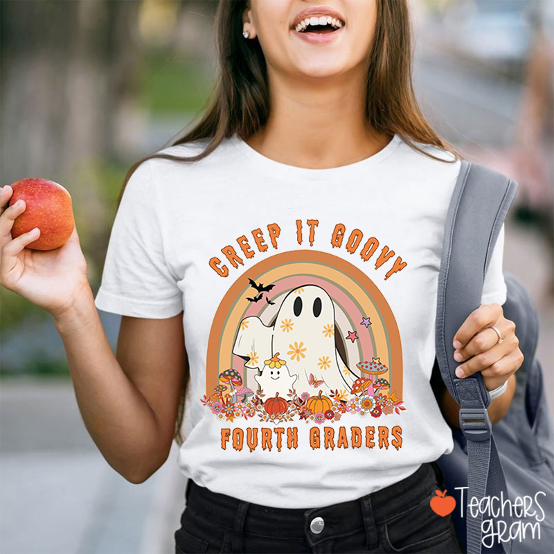 Personalized Grade Creep It Goovy Teacher T-Shirt