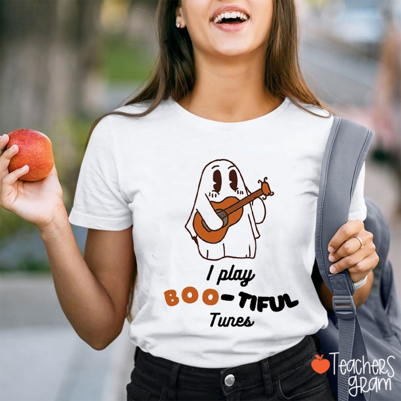 I Play Boo Tiful Tunes Teacher T-Shirt