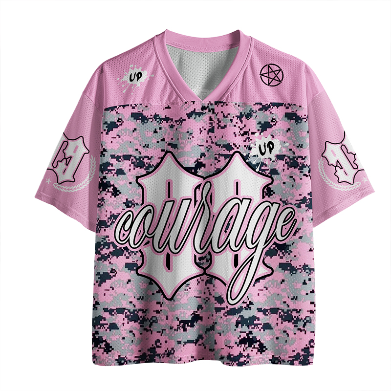 Personalized Name And Number Courage Teacher Mesh Jersey