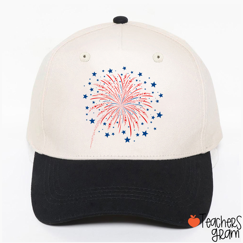 4th Of July Firework Teacher Baseball Cap