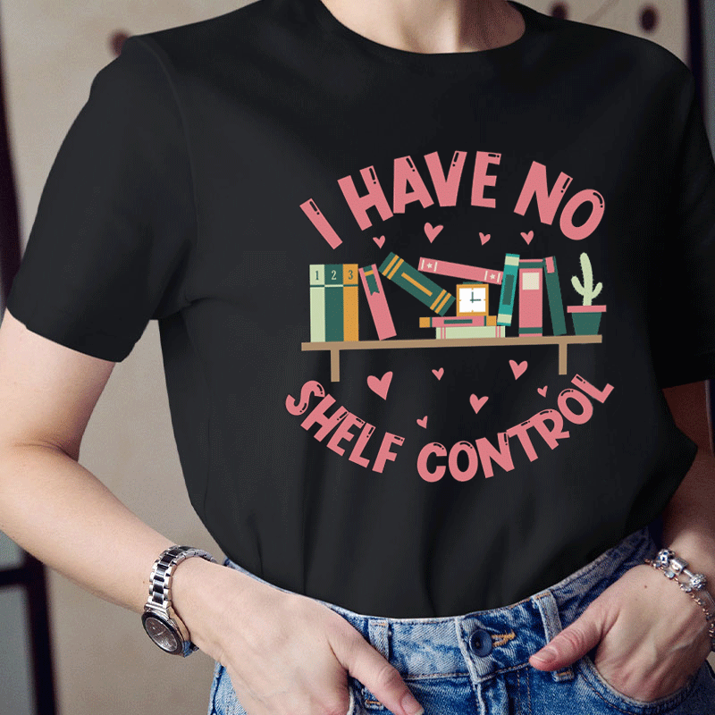 Books Are Arranged In A Disorderly Manner Teacher T-Shirt