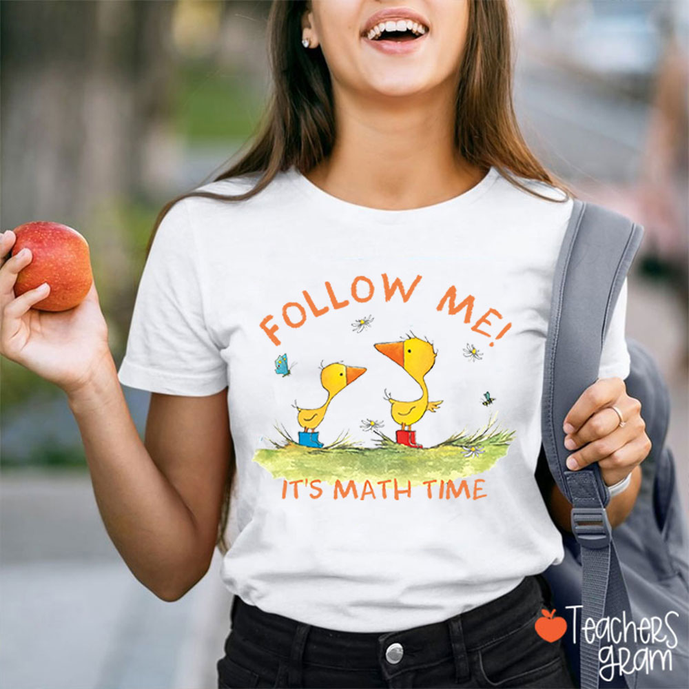 Personalized Follow Me It's Class Time Teacher T-Shirt