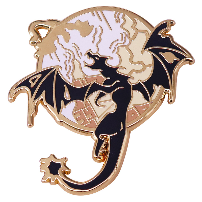 Fourth Wing Dragon Enamel Teacher Pin