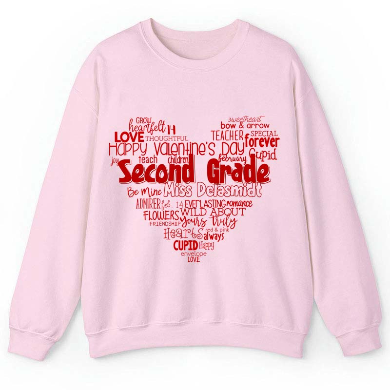 Personalized Teacher's Valentine's Day Teacher Sweatshirt