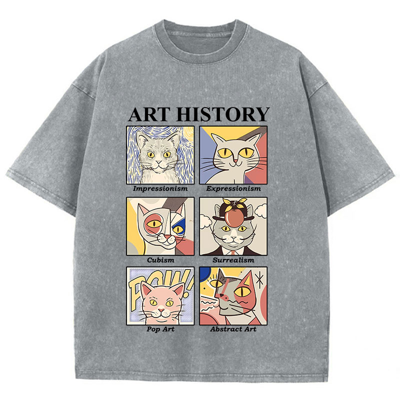 Art History Teacher Washed T-Shirt