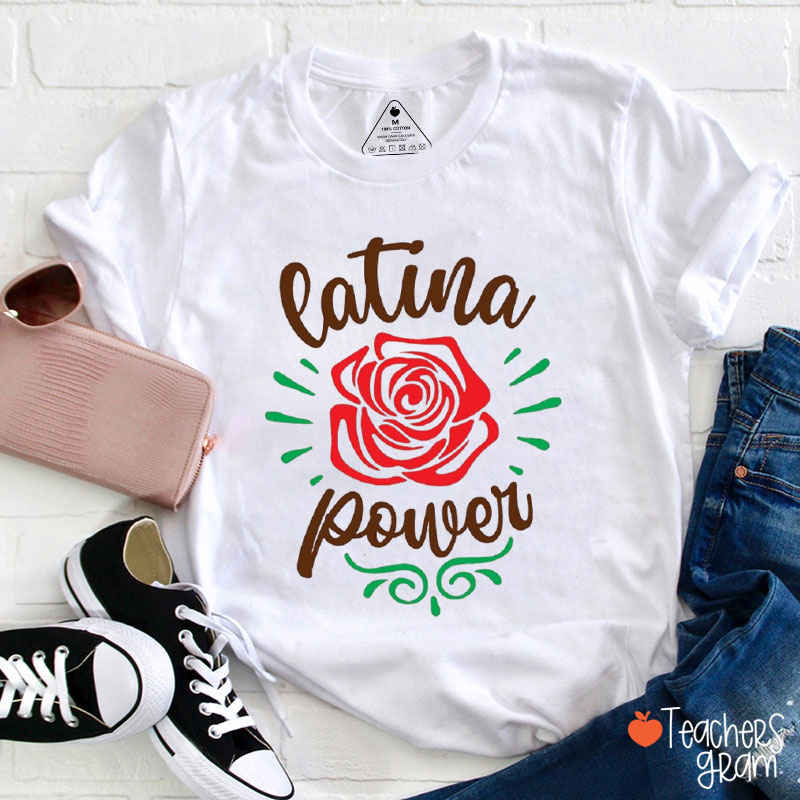 Latina Power Spanish Teacher T-Shirt