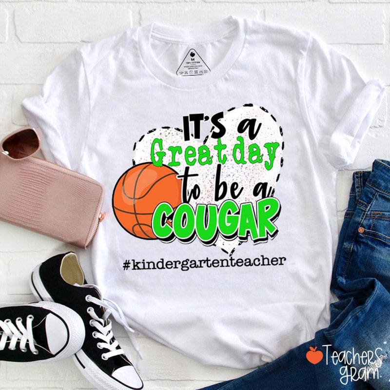 Personalized Heart And Icon It's A Great Day To Be A Teacher T-Shirt