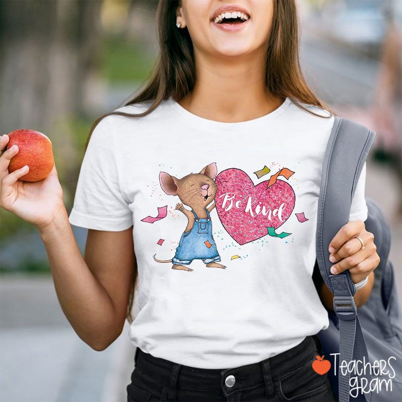 Be Kind Heart Children's Books Valentines Teacher T-Shirt