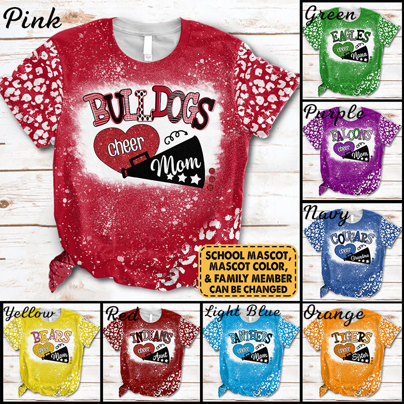 Personalized Mascot I Cheer You On Teacher Printed T-Shirt