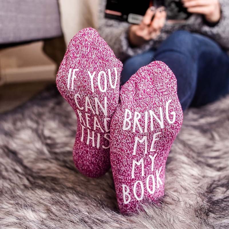 If You Can Read This Bring Me My Book Teacher Socks