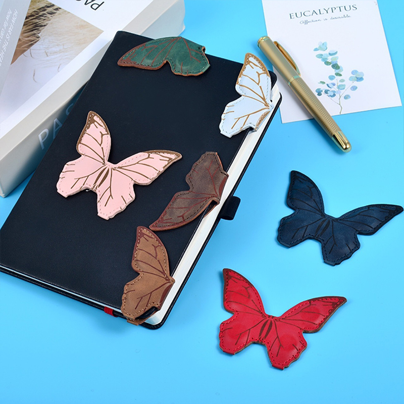 Butterfly Leather Teacher Magnetic Bookmark
