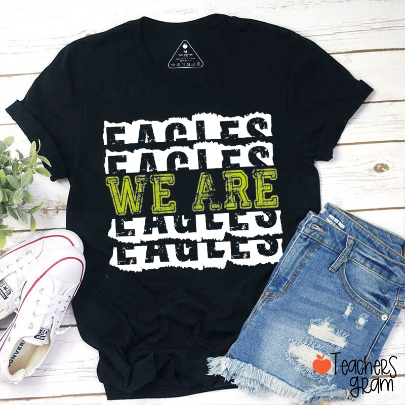 Personalized Mascot We Are School Spirit Teacher T-Shirt