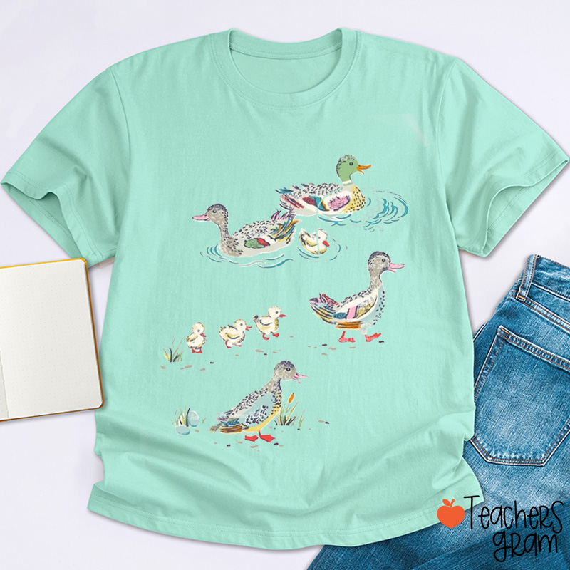 Mrs Mallard And Duckings Teacher T-Shirt