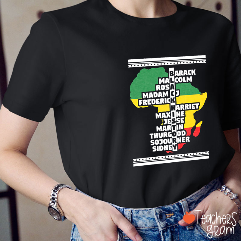 Legends African American Idols Teacher T-Shirt