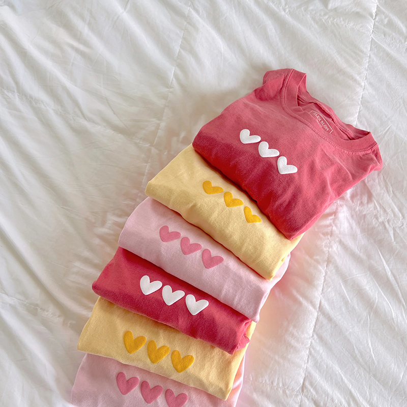 Love You Like A Summer Night Teacher Puff Printed Two Sided T-Shirt