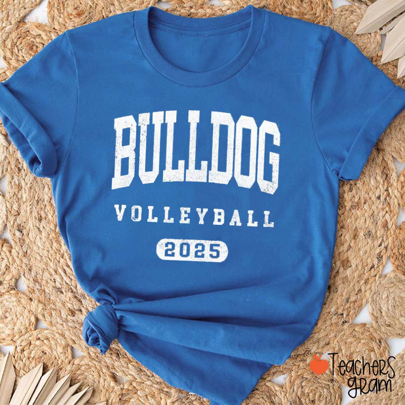 Personalized Mascot And Sport School Spirit Arched Design Teacher T-Shirt