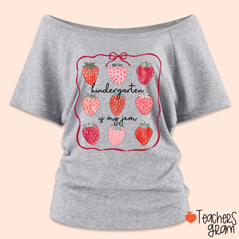 Personalized Grade You Are My Jam Teacher Off Shoulder Shirt