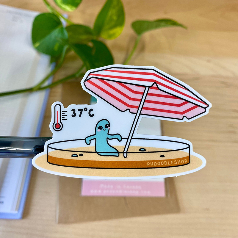 Petri Dish Vinyl Teacher Stickers