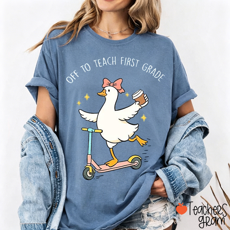 Personalized Grade Silly Goose Teacher T-Shirt