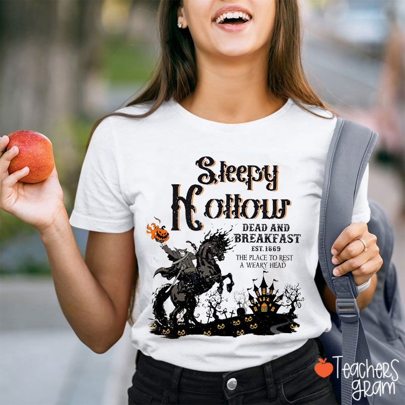 Sleepy Hollow Dead And Breakfast Teacher T-Shirt