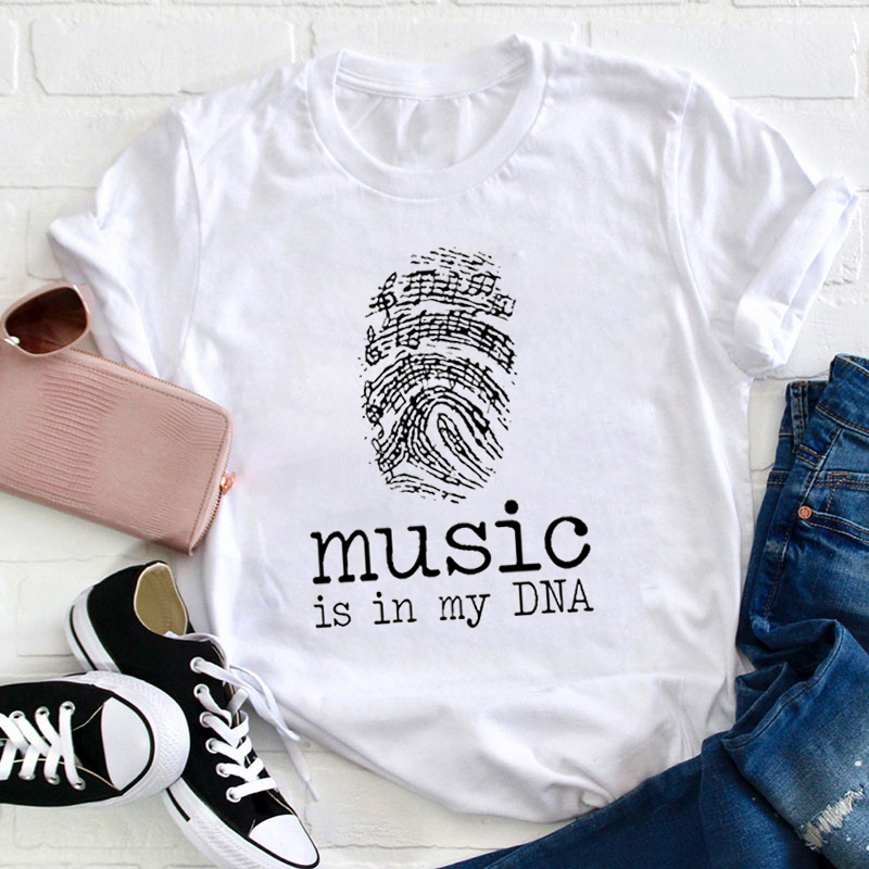 Music In My DNA Teacher T-Shirt