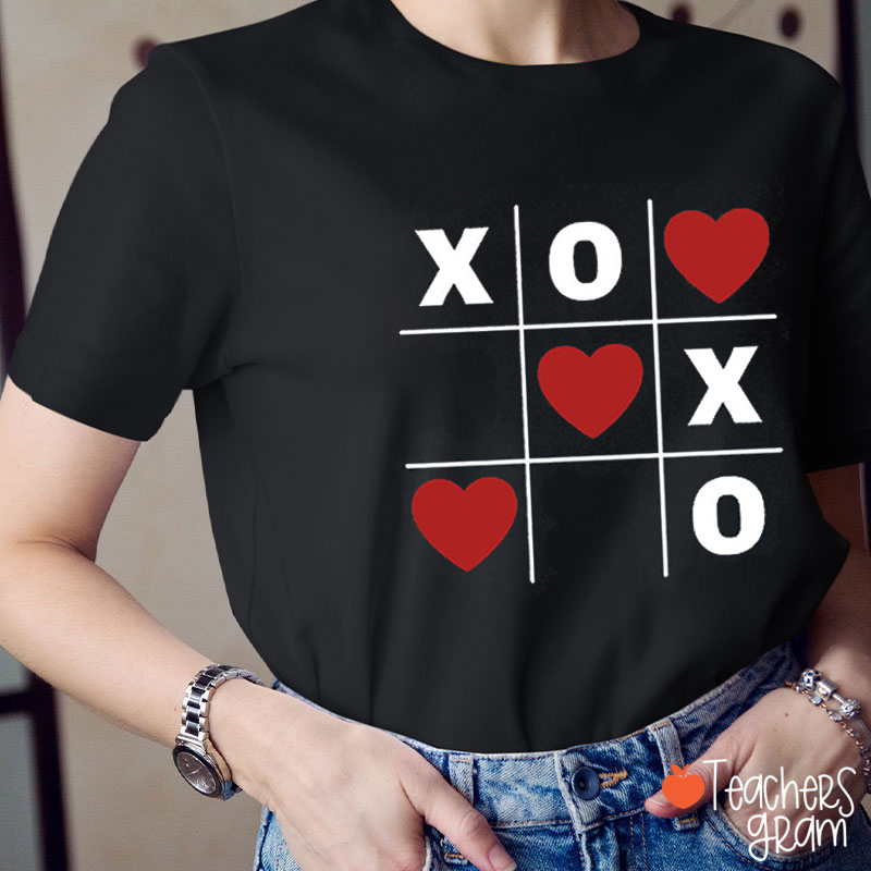XOXO Heart Teacher T-Shirt