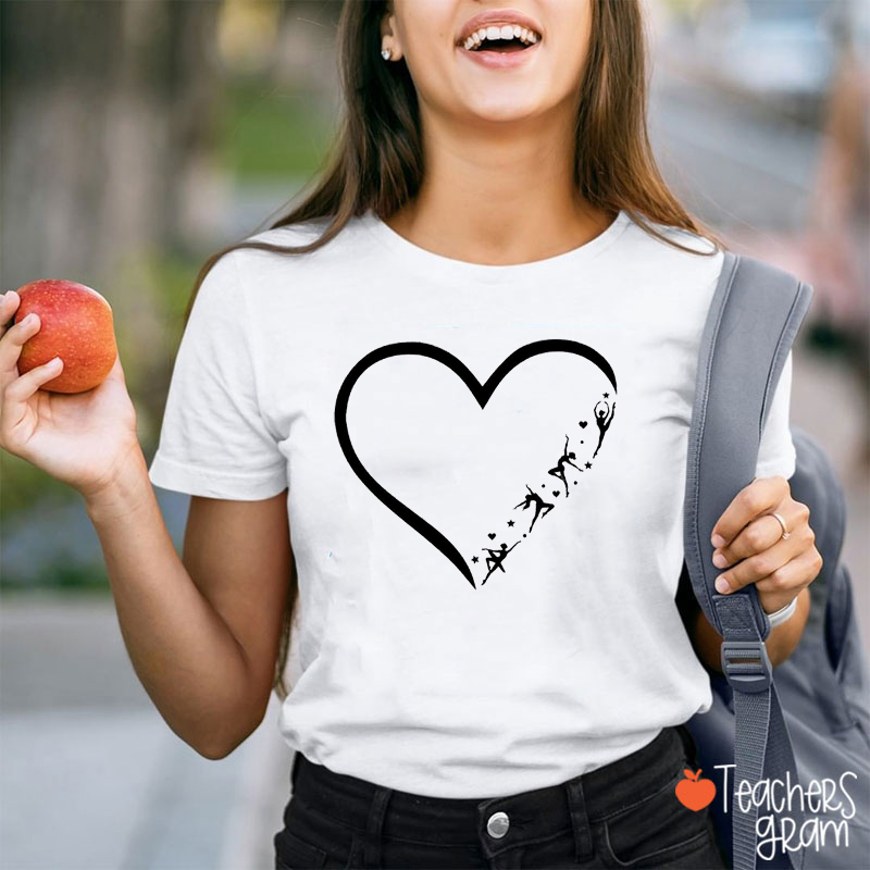 Dance Love Valentine's Day Teacher T-Shirt