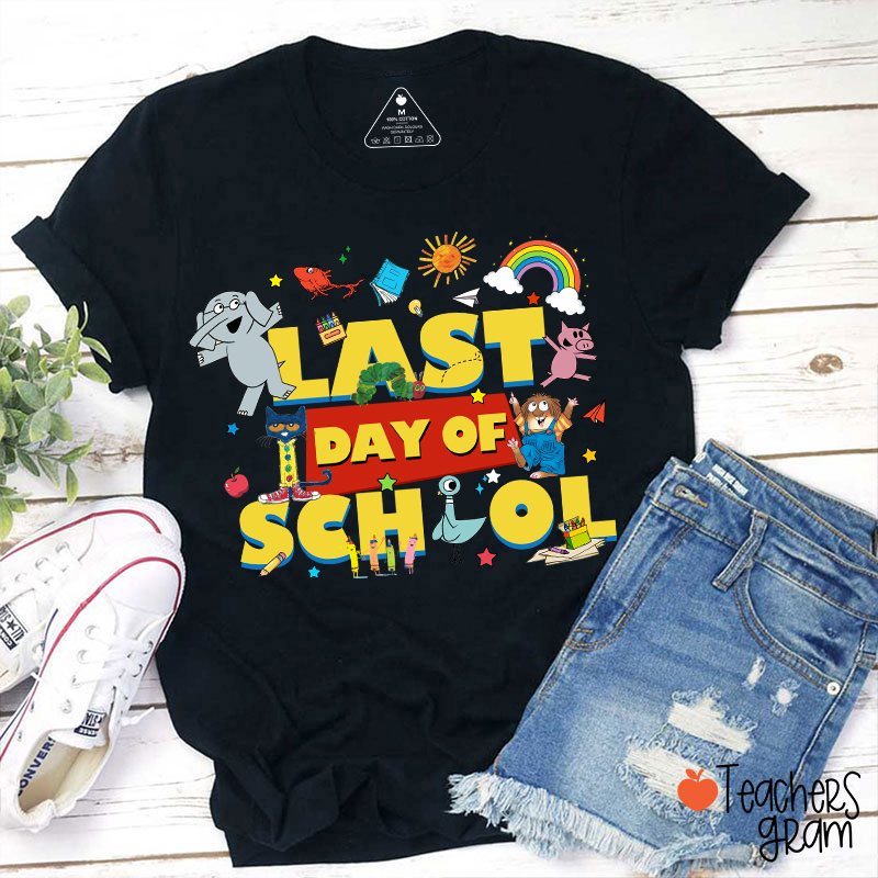 Last Day Of School Elephant Story Teacher T-Shirt