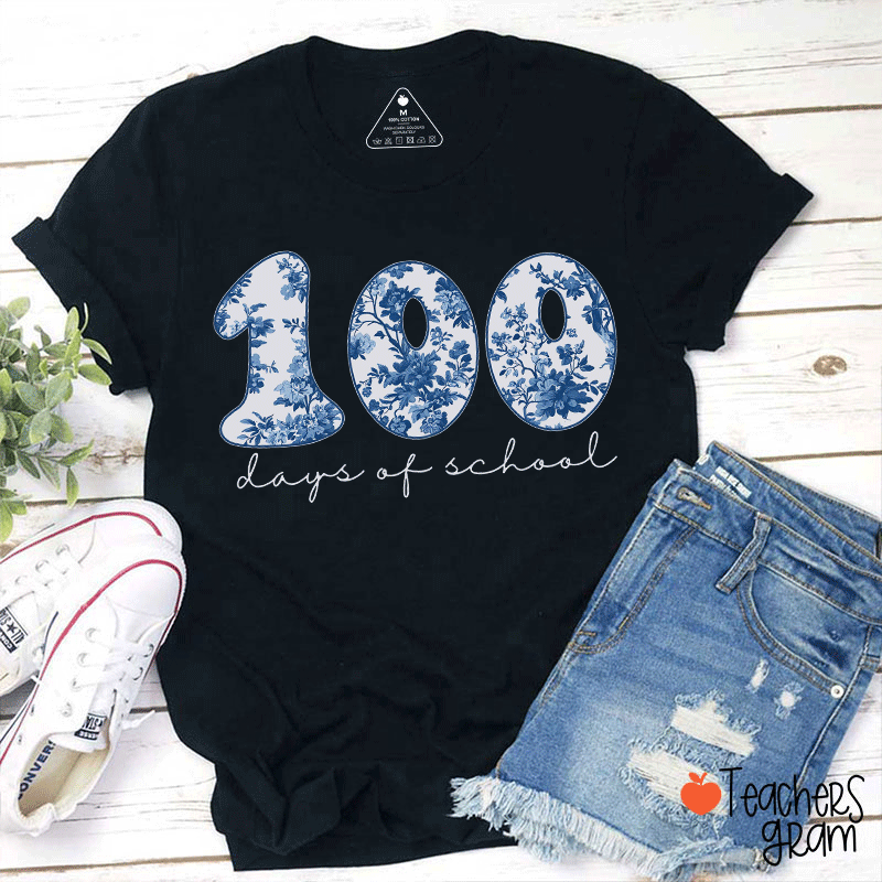 100 Days Of School Teacher T-shirt