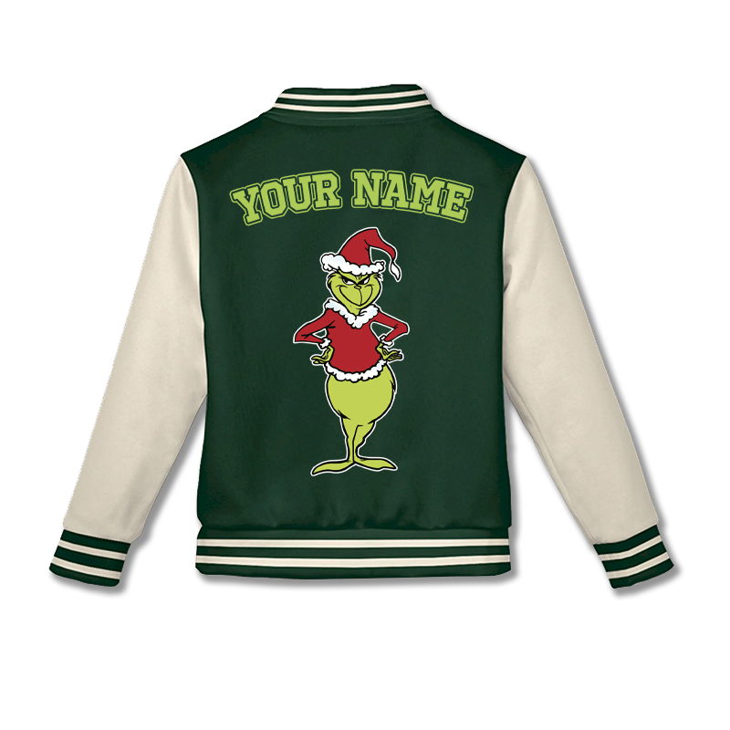 Personalized Name And Number Steal You Christmas Teacher Baseball Jacket